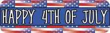 10X3 Happy 4th of July Bumper Magnet Magnetic Truck Window Decals Magnets Decal picture