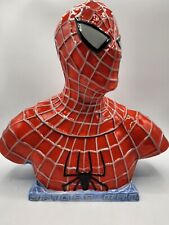 NECA Marvel Comics 2002 Spider-Man Bust Ceramic Cookie Jar picture