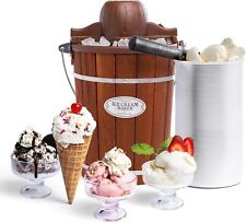 Nostalgia Electric Ice Cream Maker - Makes Frozen Yogurt or Gelato 6 Quart picture