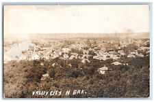 Valley City North Dakota ND Postcard Aerial View Buildings 1911 RPPC Photo picture