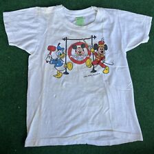 VTG 70S 80S YOUTH MICKEY MOUSE CLUB DONALD DUCK WALT DISNEY SHIRT picture