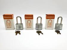 3x Master Lock Padlocks Keyed Alike 1-5/8