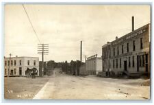 1912 West Main Street View Hillyard Bean Elevator Fremont MI RPPC Photo Postcard picture