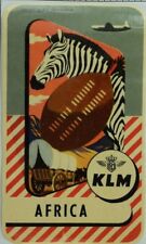 1940's-50's KLM Africa Luggage Label Original E19 picture