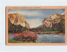 Postcard Entrance to Yosemite Valley California USA picture