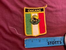 Chicano Mexico Flag Vintage Patch picture