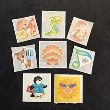 Lot Of 8 Vintage 80’s Hallmark Stickers - Sun Shell Kitten Bunny….. Rare picture