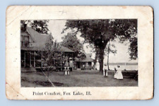 1907. POINT COMFORT. FOX LAKE, ILL. (AS IS). POSTCARD EP30 picture