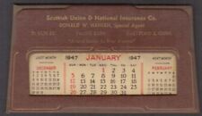 Scottish Union & National Insurance Don Hansen Hartford desktop calendar 1947 picture