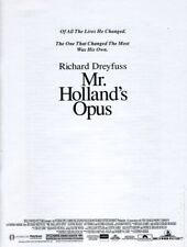 Mr. Holland's Opus Promotional Media Book KIT-01 NM 1996 Stock Image picture