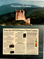 1983 J&B Scotch Whisky It Whispers Photo  Contest Vintage Print Ad Full Page picture