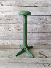 Vintage Wood Hat Stand Mint Green Shabby Chippy Paint picture