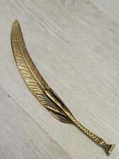 Antique Brass Claw/Feather Letter Opener. picture