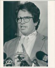 1985 Warren Beatty at Press Conference Hollywood Original News Service Photo picture