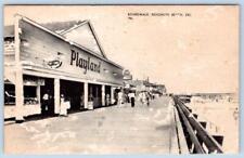 1930-40's REHOBOTH BEACH DELAWARE PLAYLAND BOARDWALK VINTAGE POSTCARD*CONDITION* picture