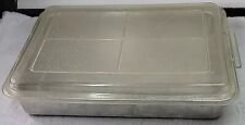 Vtg.  Rema Air Bake Double Wall Insulated Aluminum Cake Pan With Lid 13x9x2 1/4 picture
