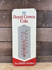 Vintage Metal Royal Crown Cola Hanging Wall Thermometer  picture