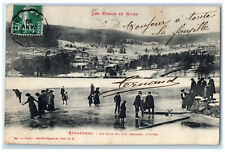 c1910 A Corner of the Lake During Winter Gerardmer Vosges France Postcard picture