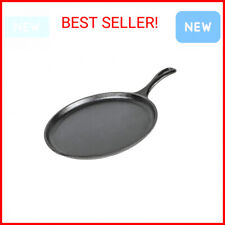 Lodge L9OG3 Cast Iron Round Griddle, Pre-Seasoned, 10.5-inch picture