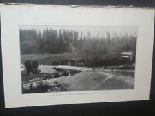 1924 photo plate building Salmon Creek Bridge state route 1 Washington Lewis Co picture
