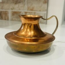 Vtg Antique Winward Birmingham Copper And Brass Two Tone 3” Pitcher Jug picture