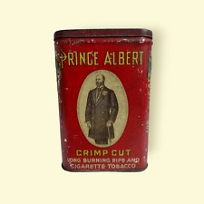 Vintage Prince Albert Crimp Cut Tobacco 1.5 Oz Pocket Tin R.J. Reynolds, Tax Stp picture