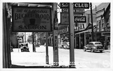 RPPC Bucket of Blood Saloon Coca Cola Sign Virginia City Nevada Frasher Postcard picture