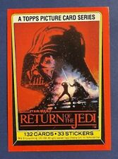 1983 Topps Star Wars: Return of the Jedi S1 Red BOGO  Buy 1 get 2 free You Pick picture