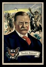 1956 Bowman U.S. Presidents #28 THEODORE ROOSEVELT BGHLI Teddy Roosevelt Card EX picture