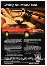 1987 Sterling - Dream is Born - Original Advertisement Print Art Car Ad J756 picture