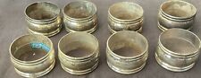 International Silver Co Silver Plated Napkin Rings Set of 8 picture
