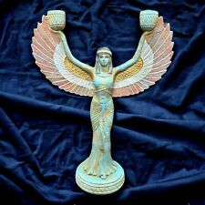 Winged ISIS Statue Egyptian Antiques Ancient Goddess of Love Pharaonic Rare BC picture