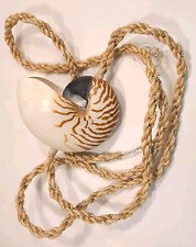 Large Nautilus Sea Shell Braided 96