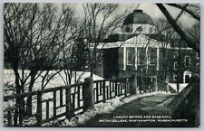 Postcard Lamont Bridge Sage Hall Smith College Northampton Massachusetts Winter picture