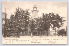c1905~Court House~Street View~Allentown Pennsylvania~Rotograph~Antique Postcard picture
