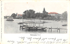 1905 Homes along Waterfront Manasquan NJ post card picture