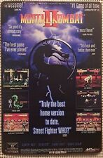 Midway Mortal Kombat II metal hanging wall sign picture