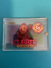Ty Beanie Babies Cubbie The Brown Bear Trading Card - Blue - Clear - Original picture
