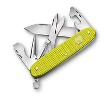 VICTORINOX SWISS ARMY KNIVES ELECTRIC YELLOW ALOX 2023 PIONEER X KNIFE picture
