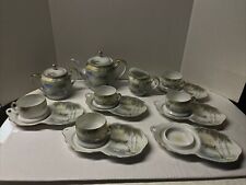 Japanese, Kutani Porcelain Tea-Lunch 16 Pieces Set Birds & Gold Trim picture