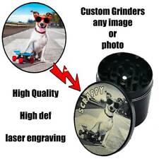 Personalised Custom Engraved Metal Grinder Tobacco 50mm 4Part Any Photo or Image picture