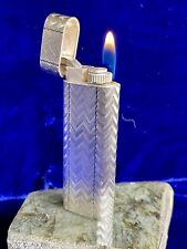 Cartier Lighter Silver Oval Vintage Working Very Good Condition 1 Year Warranty picture