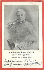 Pope Pius X S. Heiligkeit Cardinal Guiseppe Sarto 1903 Postcard picture