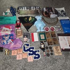 Large Junk Drawer Lot Misc Vintage Stuff Silverplate Barbie Coins Keychainknife picture