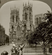 Keystone Stereoview of York Minster in England From 600/1200 Card Set #246 T2 picture