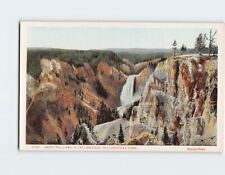 Postcard Great Fall and Point Lookout Yellowstone Park USA picture