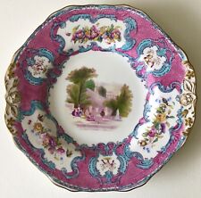 Antique Porcelain Copeland Spode QUEEN MARY Pink 9 1/2