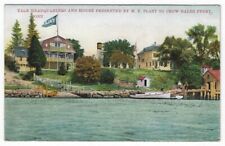 Gales Ferry, CT, Postcard View of Yale Headquarters and House Presented to Crew picture