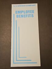 S. S. Kresge / KMart Employee Benefits Handbook • 1975 • Unused • Good Condition picture