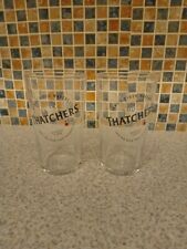 2 x Thatchers Somerset Cider Pint Glasses CE Marked, Brand New 9CM x 15CM HIGH picture